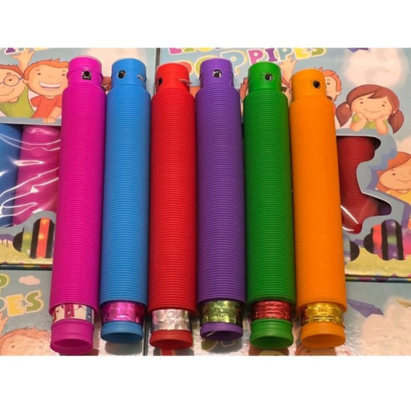 Mainan LED POP FIDGET TUBES SENSORY TOYS/Mainan anak Murah Lampu LED bisa Kreasikan bentuk apa ajah/Mainan anak Lampu warna warni Selang Pipa Light Up Pop Pipes