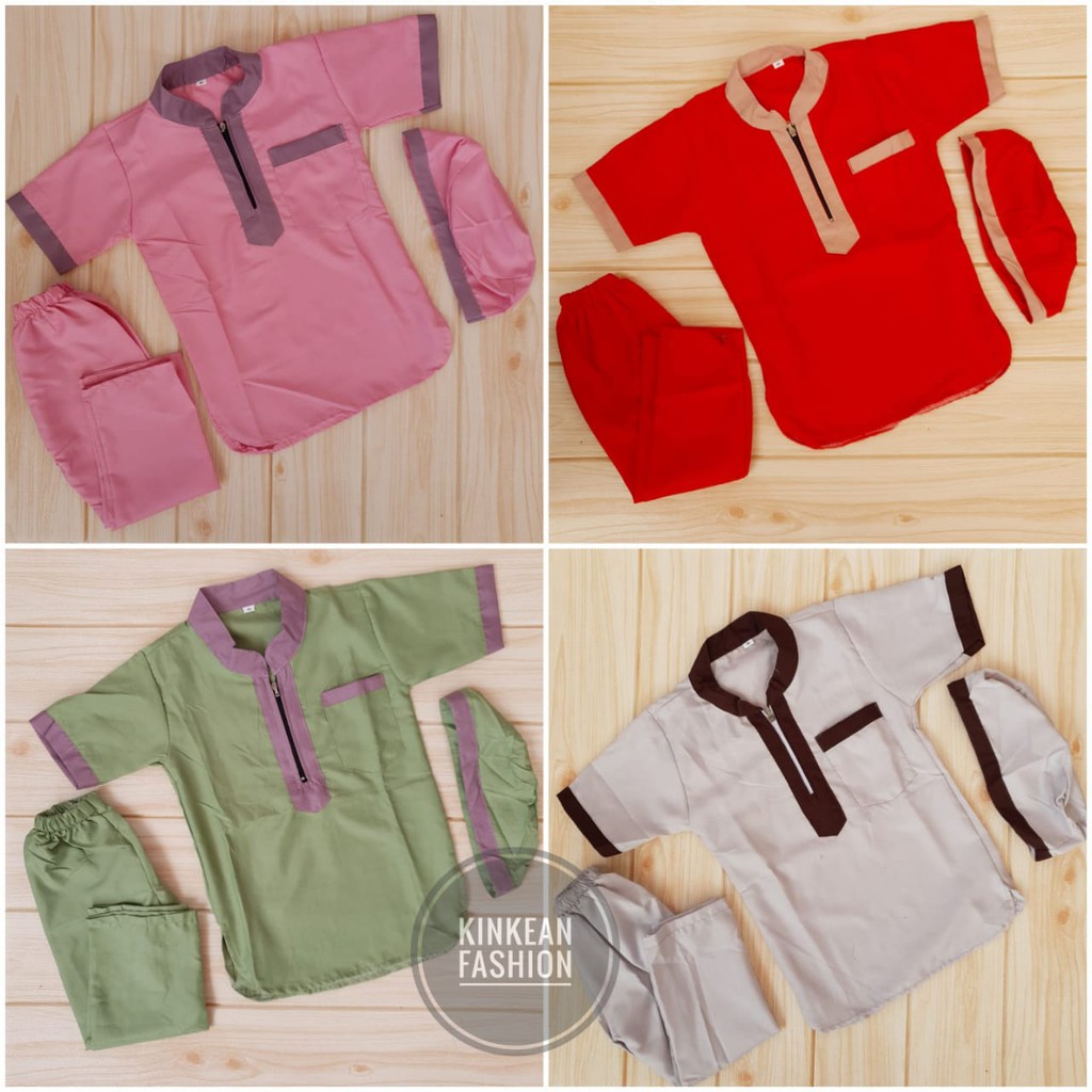 Koko Kurta Zipper Anak size M &quot;2-4 tahun&quot;