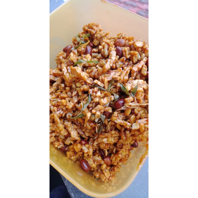 

tempe orek ghazali varian teri medan (tanpa kacang)