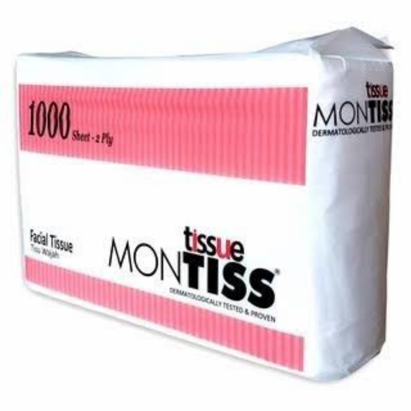 TISSU FACIAL MONTISS 1000 SHEET 2 PLY / TISSU WAJAH / TISU