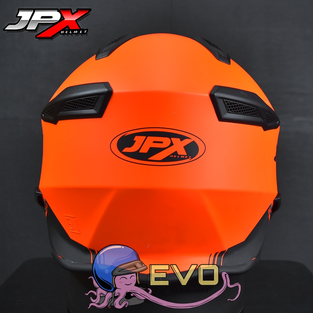 HELM JPX MOTOCROSS_JPX MX 726R - FLUO RED DOFF (ONGKIR 2 KG)