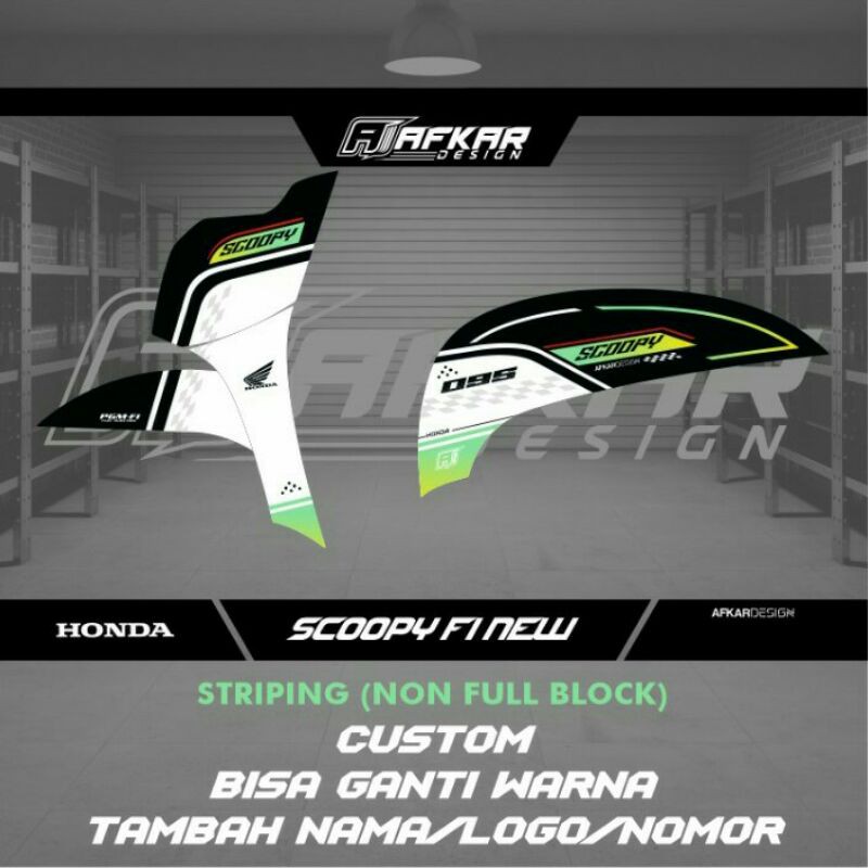 STRIPING SCOOPY FI NEW CUSTOM
