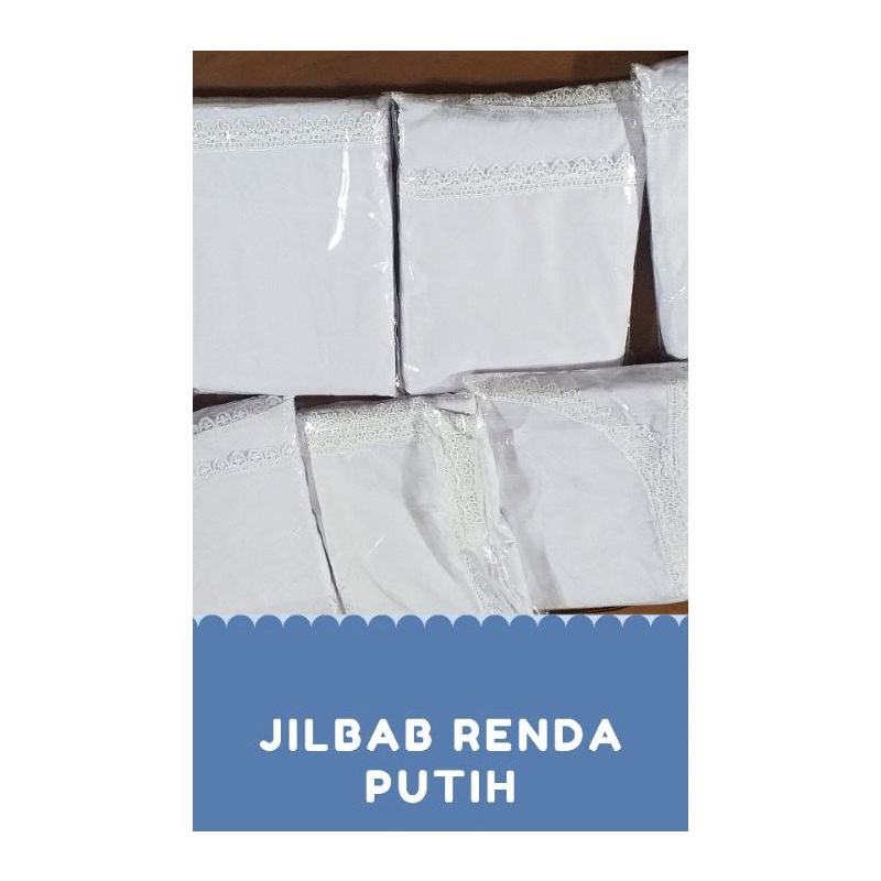 kerudung santri gontor simetris / khimar santri gontor / krudung santri harian wolfis renda