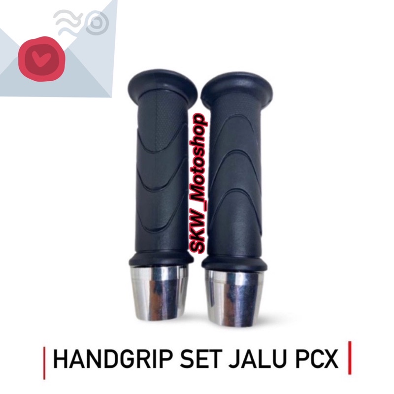 Handgrip Sarung gas honda set jalu stang chrome pcx universal pcx lexi vario beat scoopy rxking nouvo vixion sonic fu supra revo nmax pcx dll