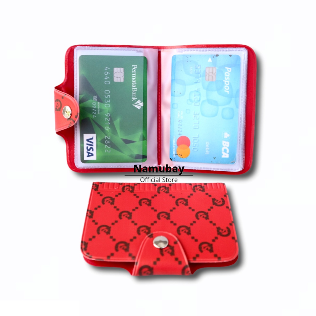 DOMPET KARTU MOTIF 20 SLOT / DOMPET KANCING / DOMPET LIPAT / CARD CASE / DOMPET WANITA &amp; PRIA / dompet kancing pria / dompet kancing cowok / dompet kancing wanita / dompet kartu terbaru / dompet kartu wanita / dompet kartu pria / dompet logam mulia antam