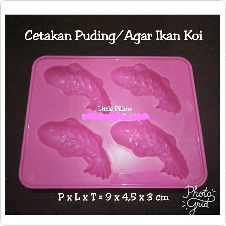 Murah Meriah Cetakan Puding Ikan Koi/Cetakan Coklat/Cetakan Agar Agar - KOI ISI 4