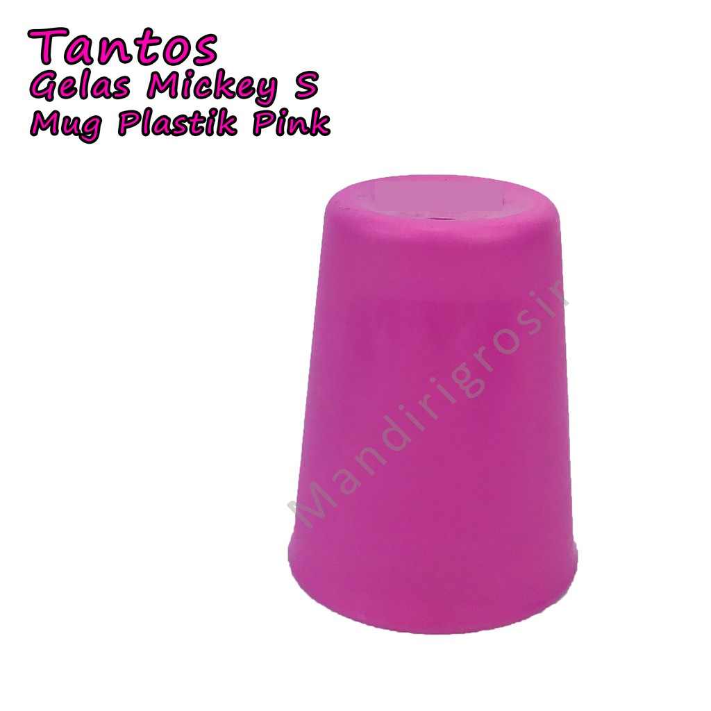 Mug Plastik * Gelas Mickey S * Pink * 7201B