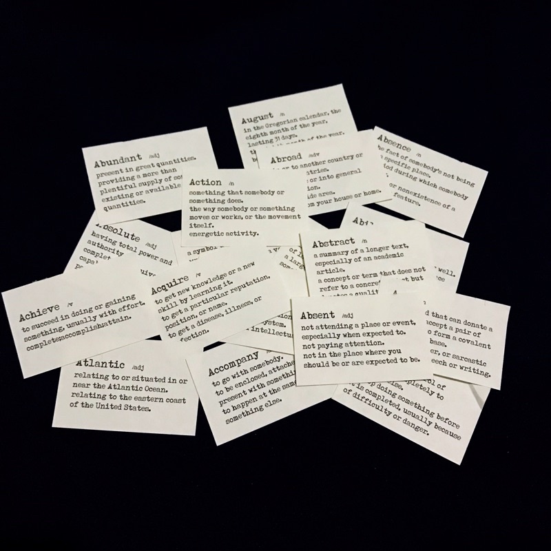 [PART 3] Vintage Flake Perintilan Journal Vintage Kertas Memo Aesthetic Deco Journal Scarpbook-Dictionary