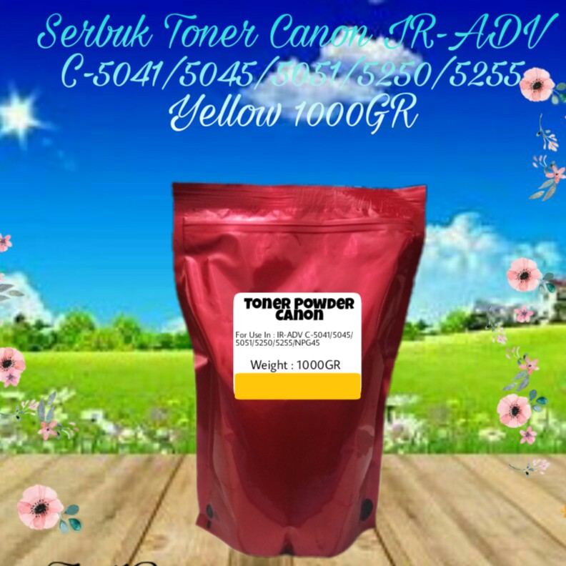 Serbuk Toner Canon Advance IR-ADV NPG45 NPG 45 C5041 C5045 C5051 C5250 C5255 IRC-5041 Yellow 1kg