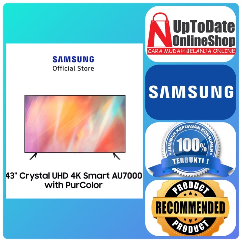 TV LED 43INCH SAMSUNG UA43AU7000KXXD SMART TV 4K CRYSTAL UHD