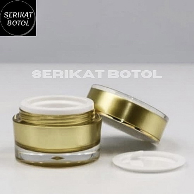 POT CREAM ACRYLIC 10GR GOLD / POTCREAM AKRILIK GOLD 10GRAM GRAM GOLD LIS GOLD 10GR AKRILIK ACRYLIC IMPORT