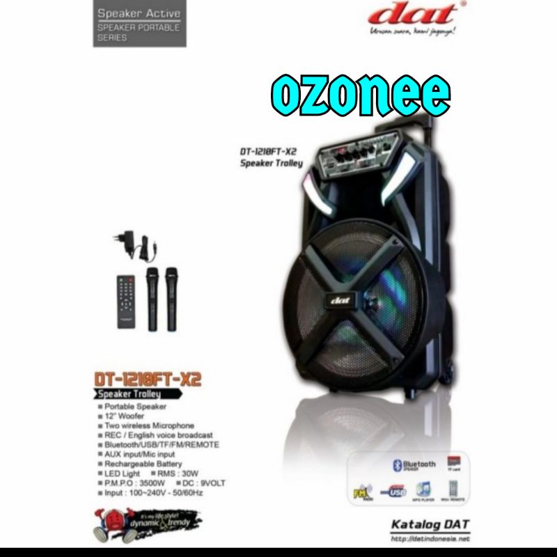 SPEAKER PORTABLE DAT DT 1210 FTX2 ORIGINAL