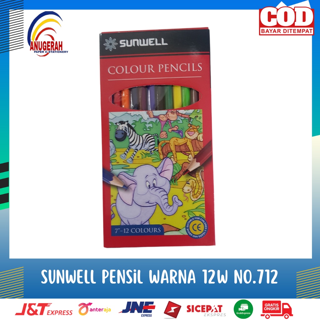 

SUNWELL PENSIL WARNA 12W TYPE 712 PANJANG (PCS)