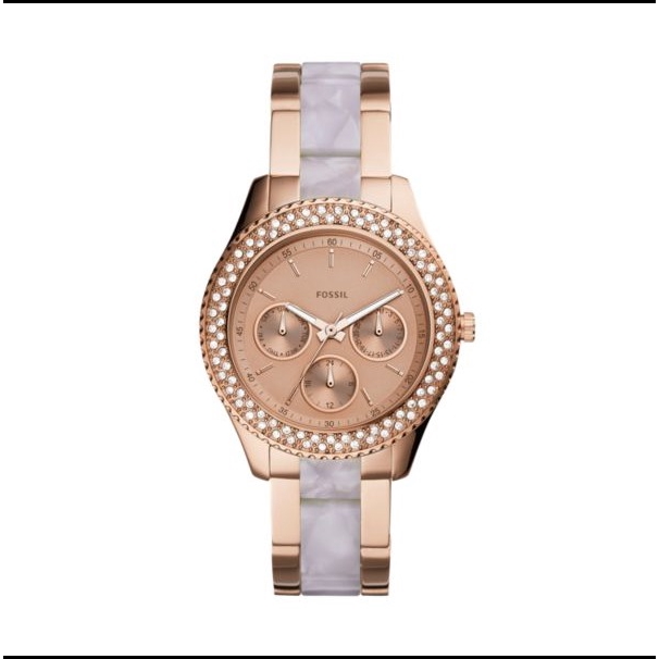 Fossil Stella Multifunction Two-Tone Acetate Watch [ES4755]