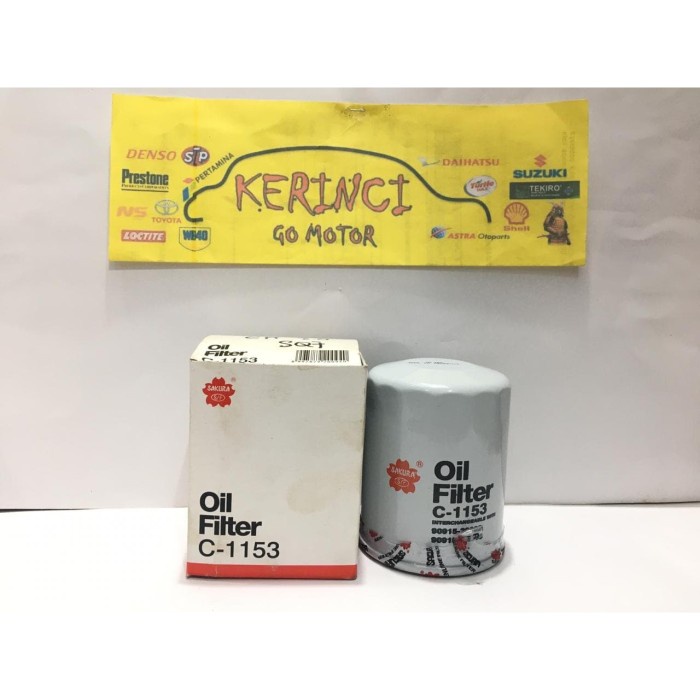 FILTER OLI SAKURA C-1153 - FILTER OLI ALPHARD - OIL FILTER HARRIER