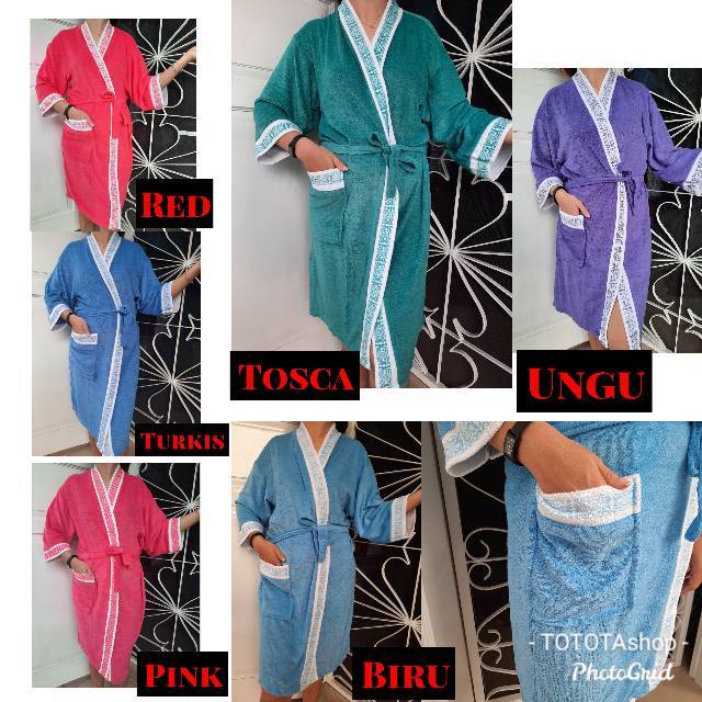 TOTOTAshop.handuk KIMONO dewasa corak cantik2 fit to XL