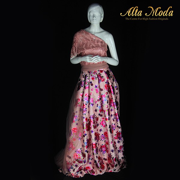 

Alta Moda Kain Tile Bordir Hana Mory Leaves Pearl Pink (1M)