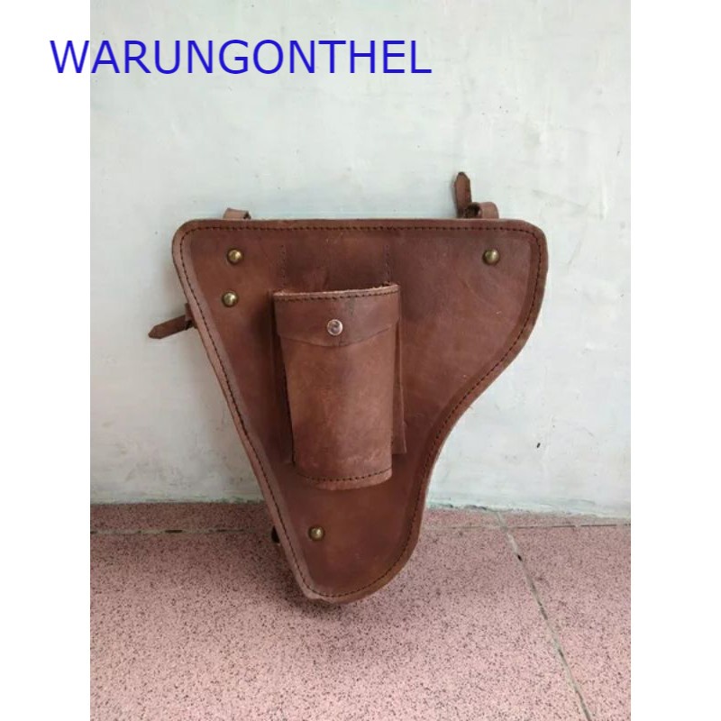 TAS KULIT ONTEL - TAS SEPEDA ONTHEL - TAS TEMPAT BOTOL SEPEDA ONTEL - TAS KULIT SEPEDA ONTHEL ONTA