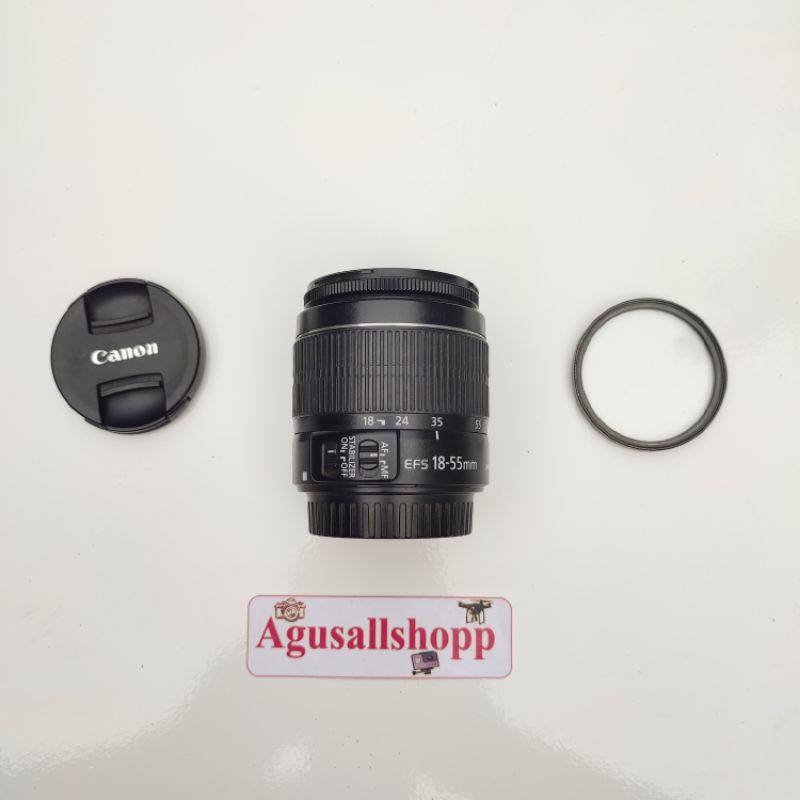 lensa kamera canon 18-55mm kit bekas