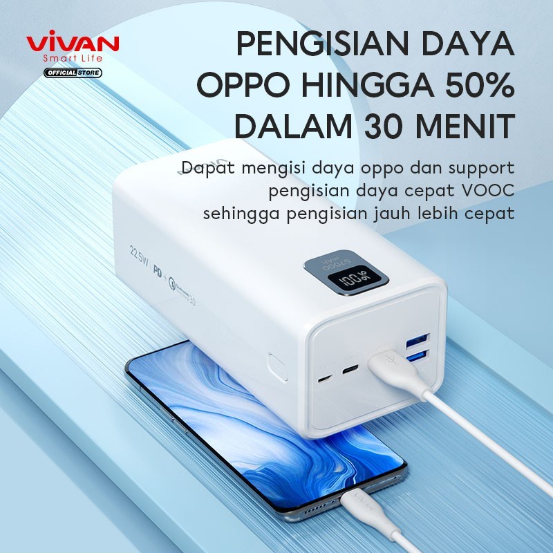 Vivan VPB-B60 57000mAh Biggest Capacity Powerbank PD Quick Charge 3.0