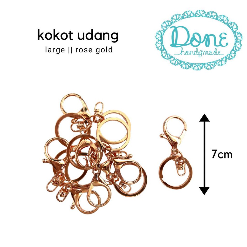 Clasp ukuran besar lobster keychain gantungan kunci clasp bronze kokot udang