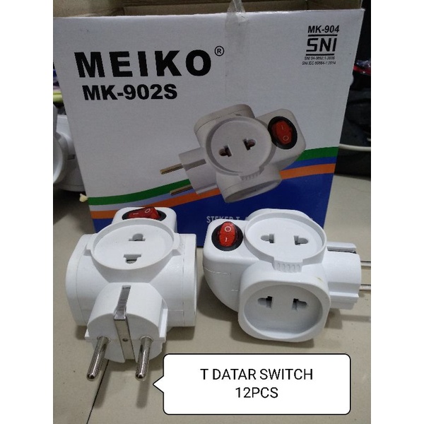 STEKER CABANG T DATAR SWITCH &amp; NO SWITCH