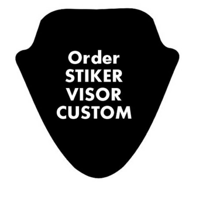 STIKER VISOR CUSTOM STICKER CUTTING TULISAN/LOGA N GAMBAR PESAN SESUAI KEINGINANMU