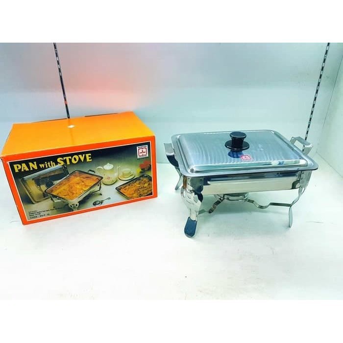 Maspion Pan with Stove  Panci Wadah Prasmanan alat saji
