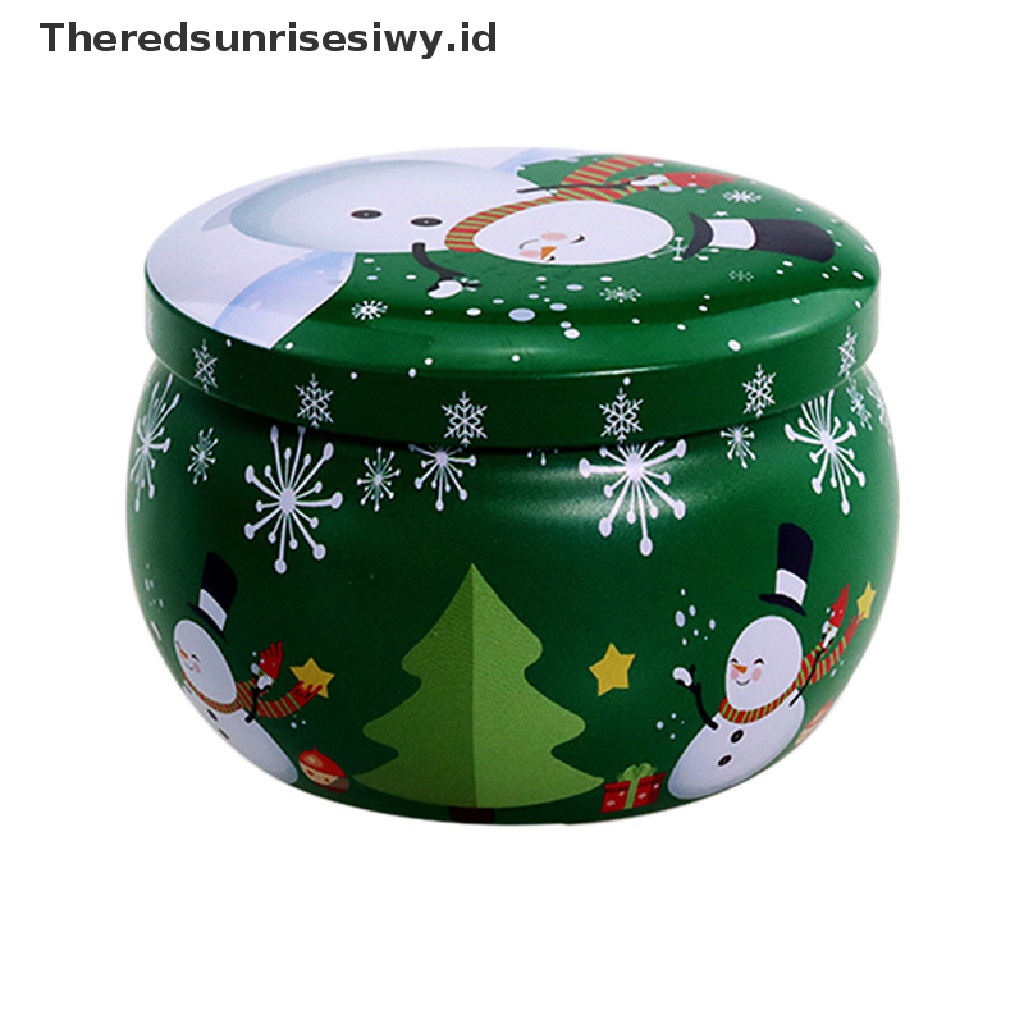 # Alat Rumah Tangga # Toples Permen Mini Bentuk Bulat Bahan Timah Untuk Natal