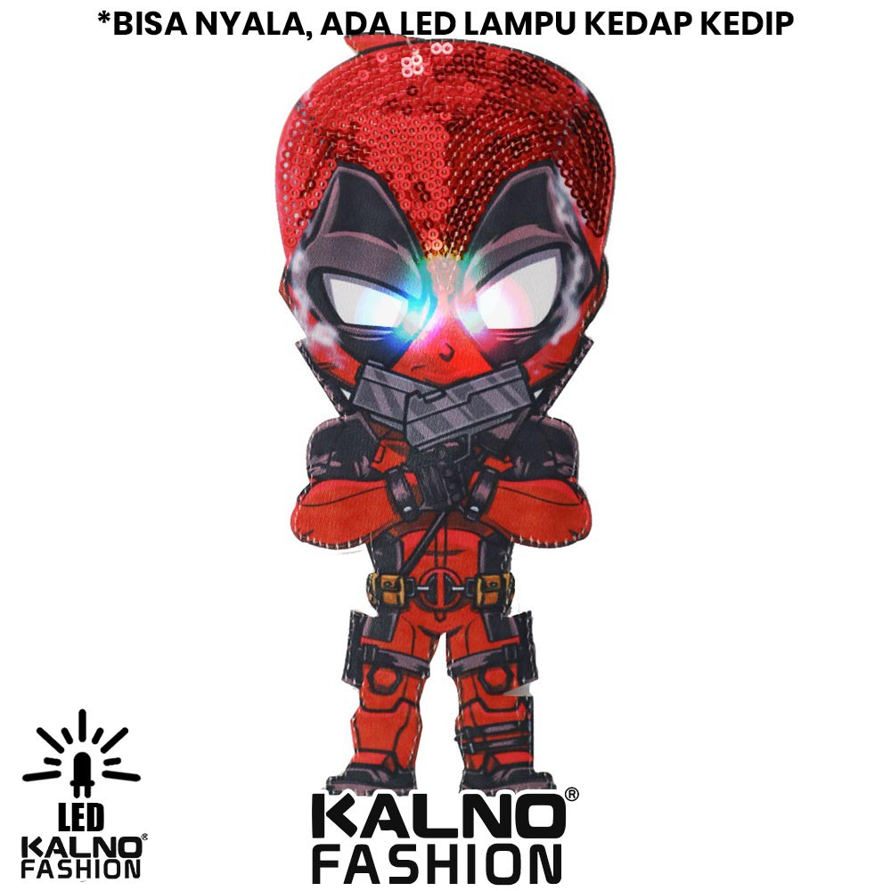 kaos baju anak DADPOOL 1 LED umur 1 - 7 tahun bisa nyala - random karakter dadpool KAOS LED KAOS NYA