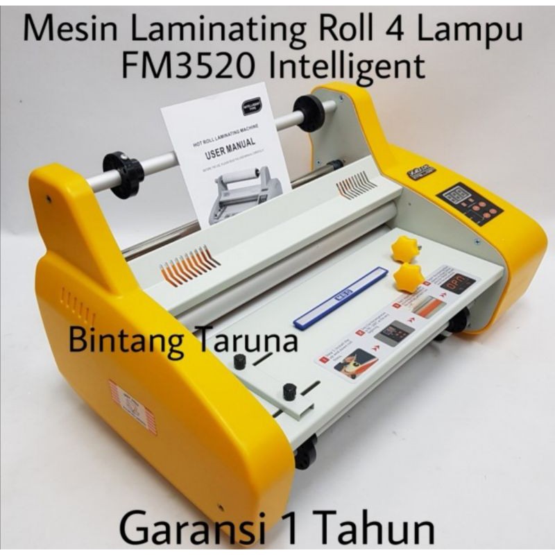 Mesin Laminasi Roll FM3520 Mesin Laminator FM3520 Intelligent 4 Lampu