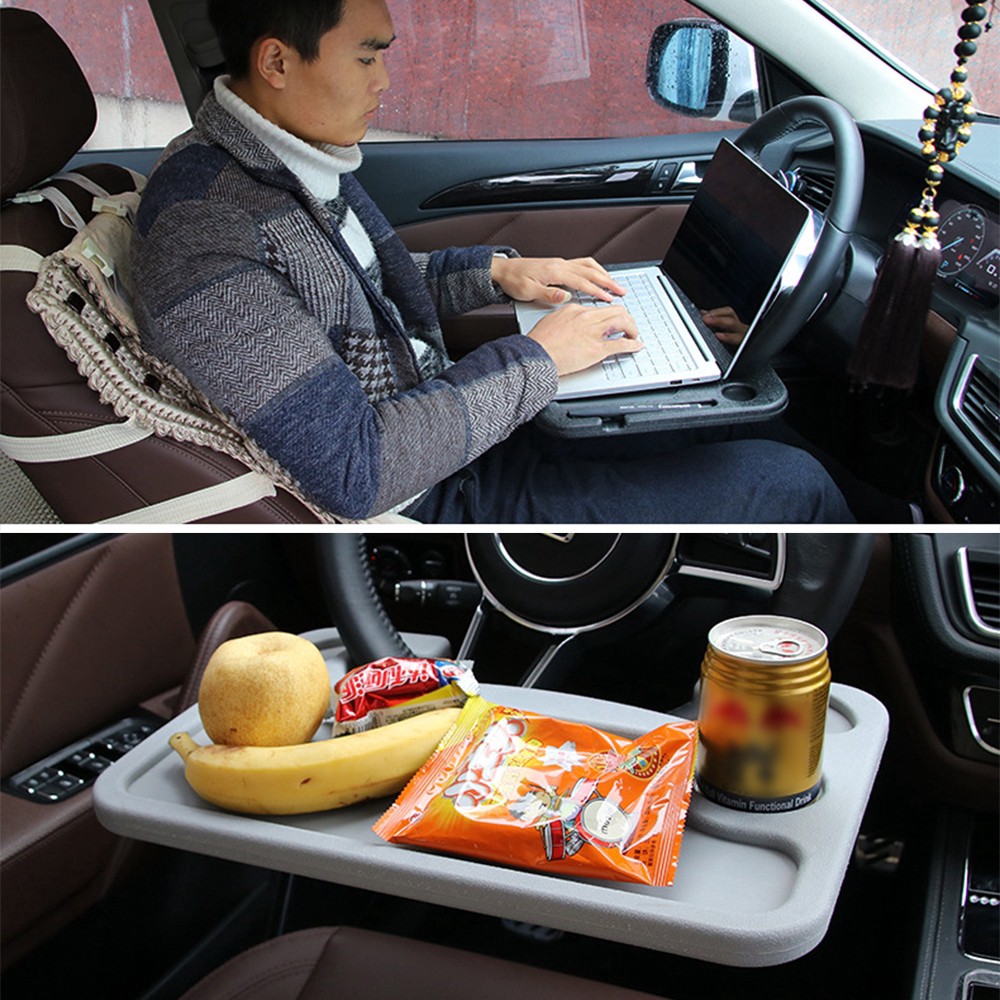 STEERING WHEEL DESK Table Tray Meja Makan dan Laptop Stir Mobil