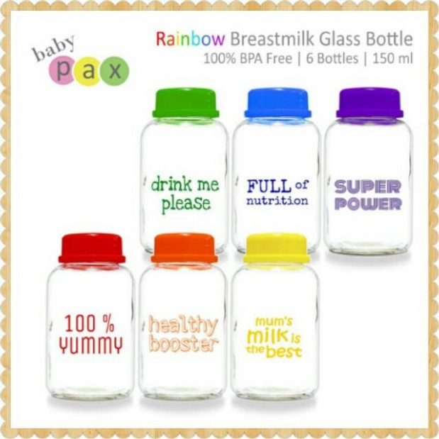 ECER Baby pax rainbow 150 ml FREE BUBBLE babypax