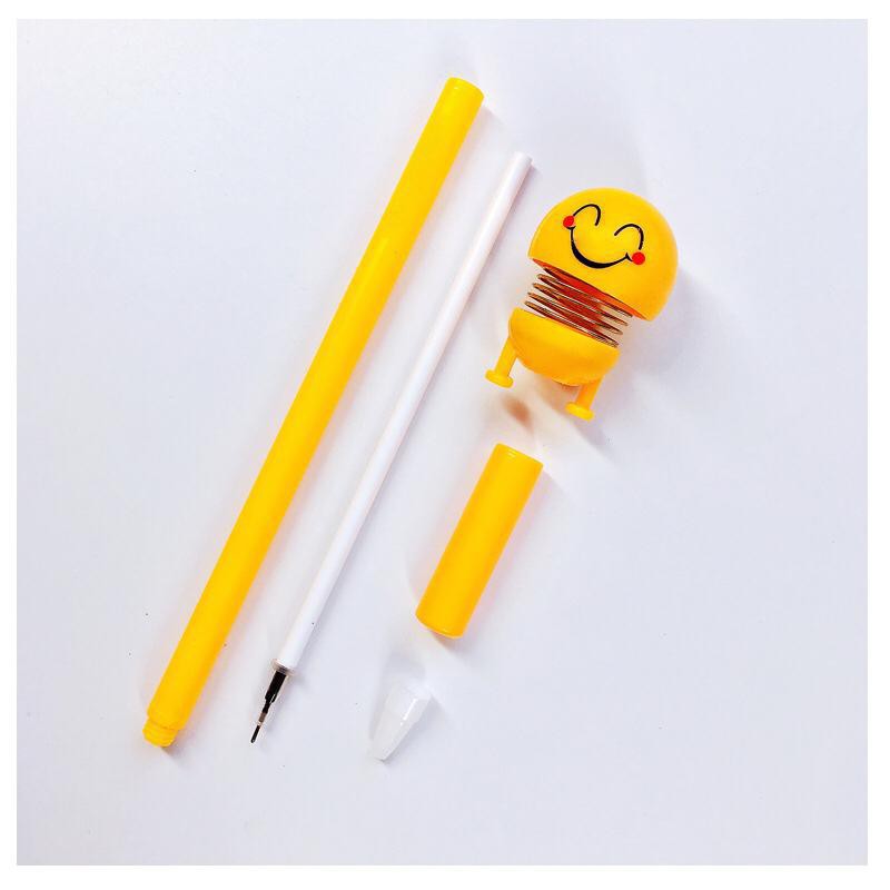 INFY Pena Motif Emoticon Kepala Goyang Pulpen Shaking Head Pen Bouncing Gel Doll Fashion R163 Import