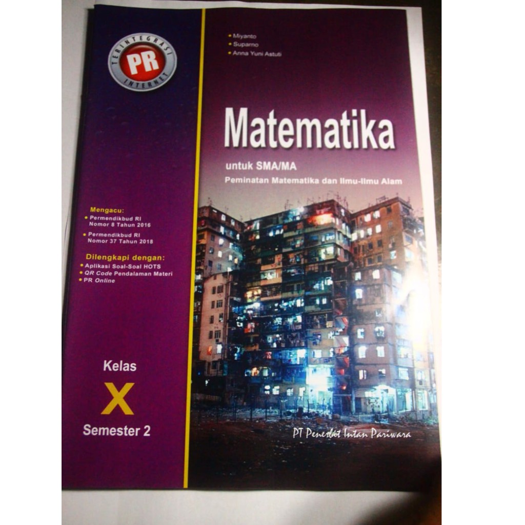 Jual Buku Pr Matematika Peminatan Kelas 10 Semester 2 2029 2020 Indonesia Shopee Indonesia