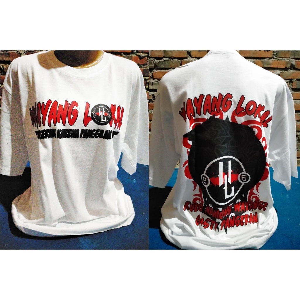 Kaos Wayang Lokal-Kaos Pagar Nusa Wayang Lokal-Kaos Putih