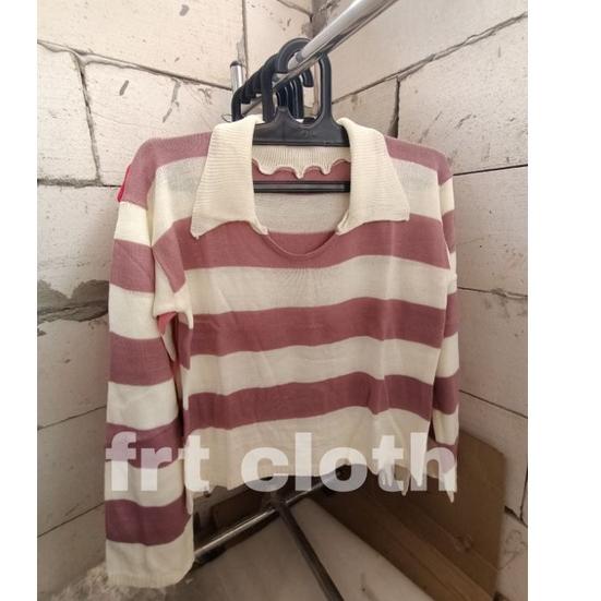 Terbaru.. baju rajut motif | baju blaster | murah | fuji rajut// sweater rajut wanita// atasan rajut