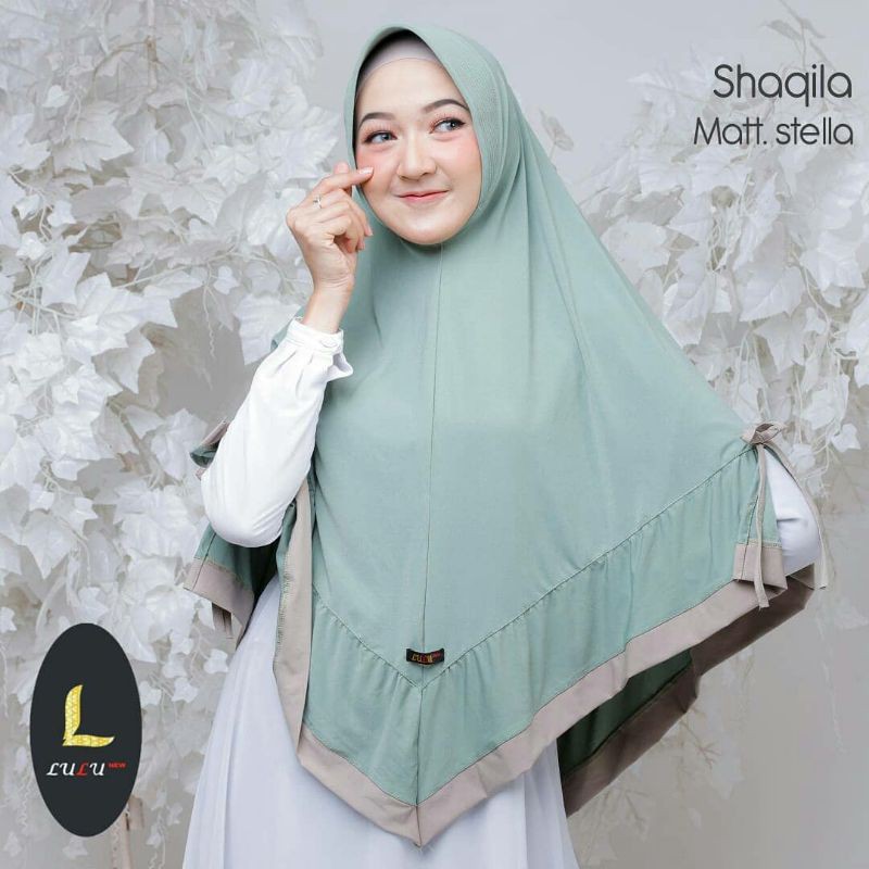 Hijab Lulu New Shakila / Bergo antem syari hijab instan model tali kanan dan kiri