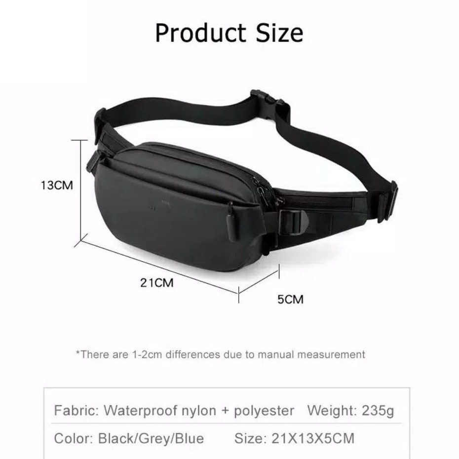 Waistbag Tas Selempang Waist Bag Tas Slempang Tas Pinggang Weistbag Tas Bahu Pria Waterproof R41