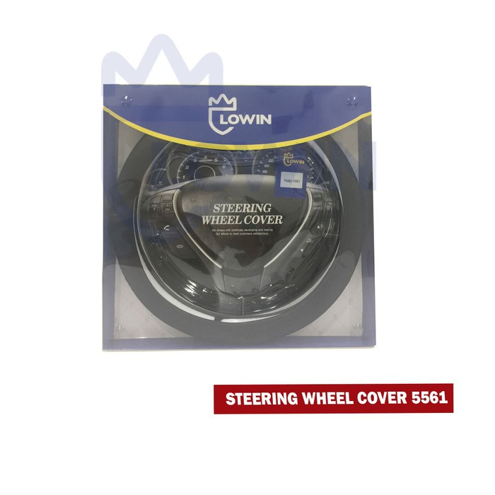 SARUNG SETIR MOBIL / STEERING WHEEL COVER PREMIUM KULIT LOWIN 5561