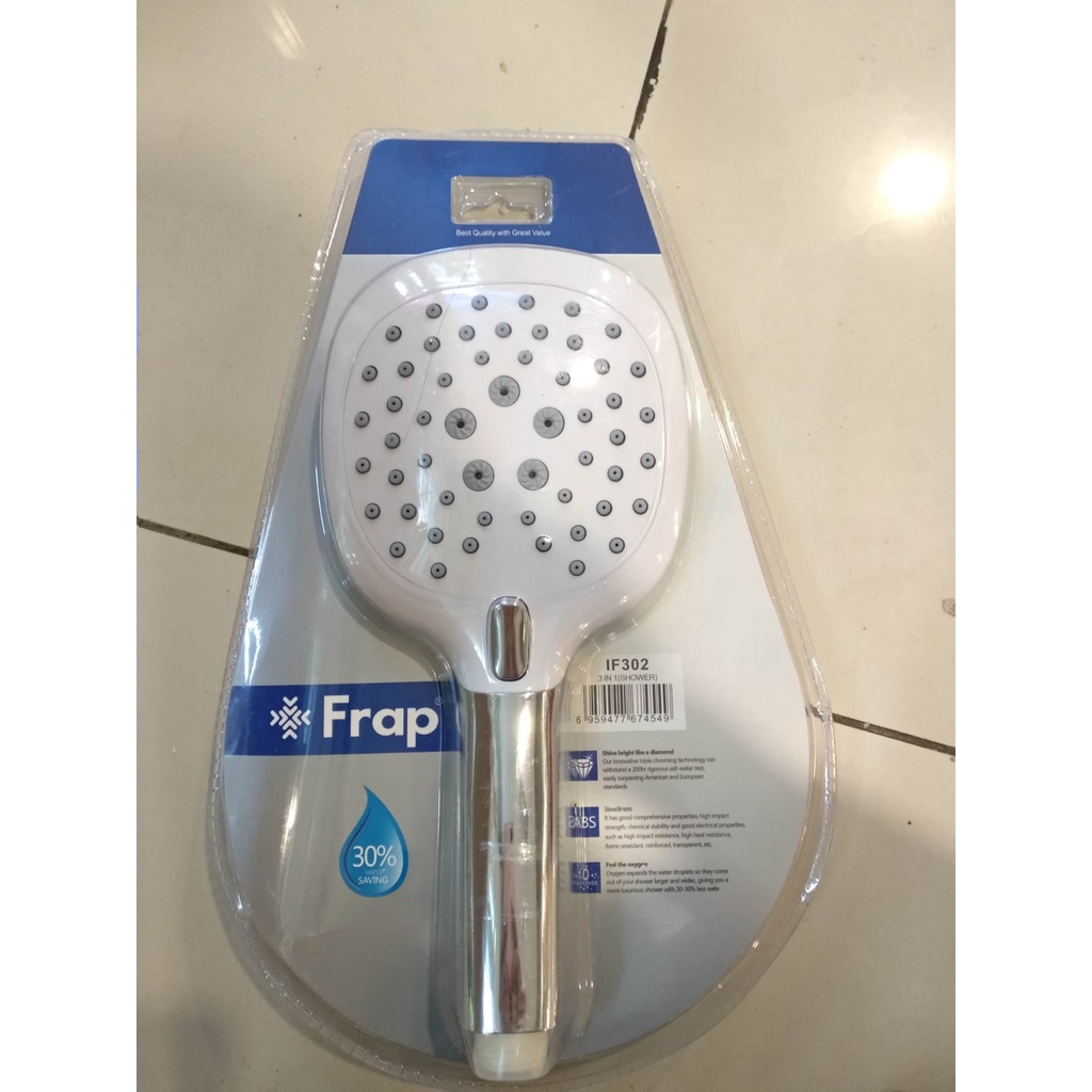 Hand Shower Set Merk FRAP Type IF302 ukuran 1/2 inch