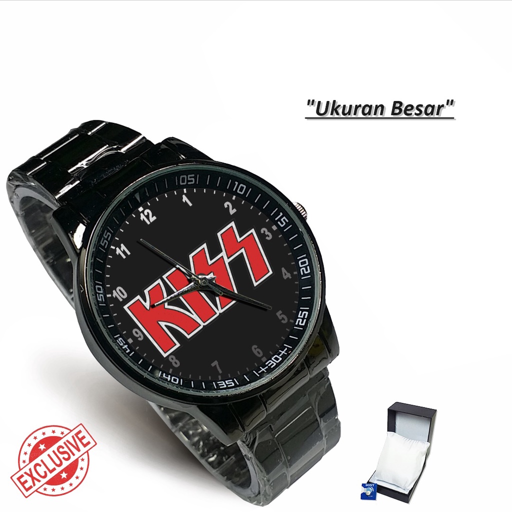 Jam Tangan Rantai Couple KISS ROCK - 01 (Awesome)