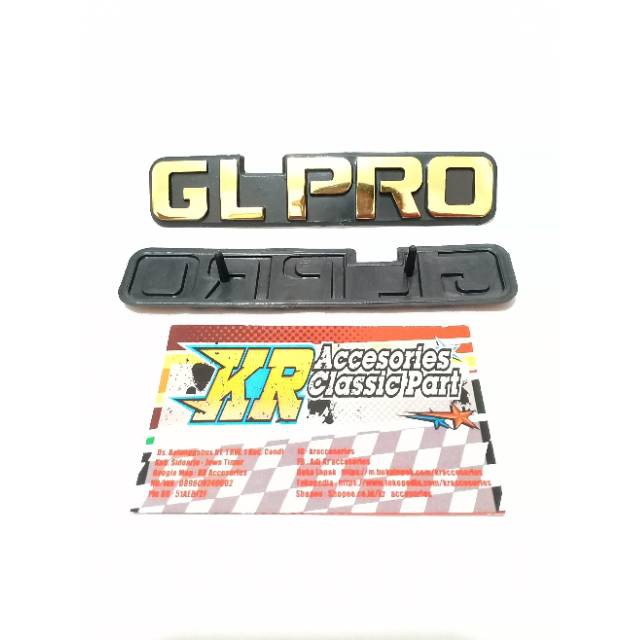 Emblem Box Aki GL PRO Imitasi/KW