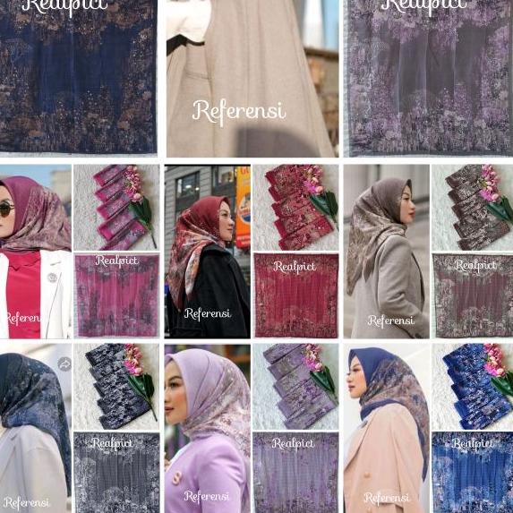 (New/Sale/)Jilbab Voal Motif Kerudung Voal Motif Lasercut Hijab Voal Lasercut Segiempat Voal Lasercu