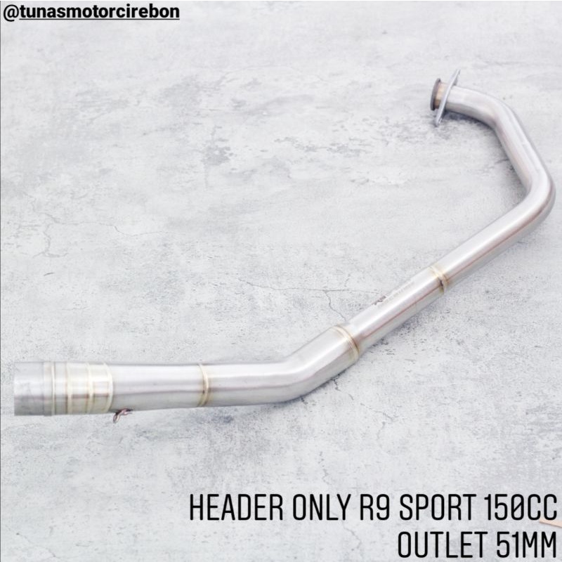 Header leher only R9 CBR150 R15 v3 GSX150 CB150 Vixion R MT15 XSR155