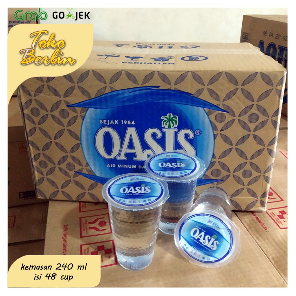 Oasis Air Minum Kemasan 240 Ml Isi 48 Pcs Shopee Indonesia