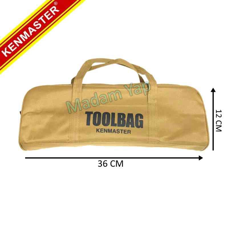 TOOLBAG KENMASTER COKLAT TOOL BAG TAS PERKAKAS KUNCI ALAT TUKANG