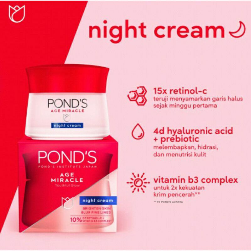 PONDS AGE MIRACLE 10 gr Day Cream Night Cream