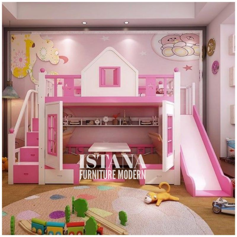 Tempat tidur tingkat anak - Dipan tingkat anak - Ranjang tingkat anak - Tempat tidur tingkat anak ko