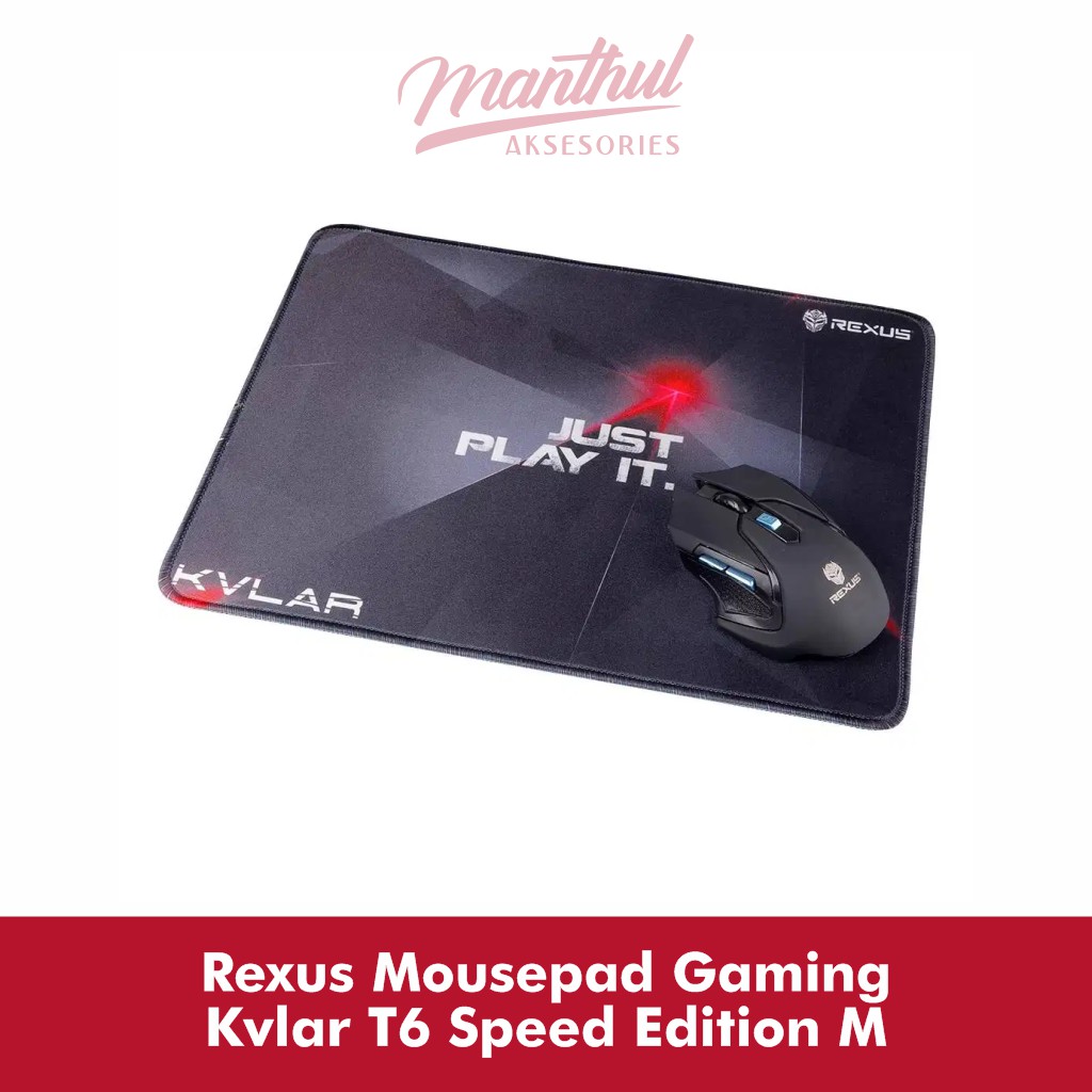 Rexus Mousepad Gaming Kvlar T6 Speed Edition M